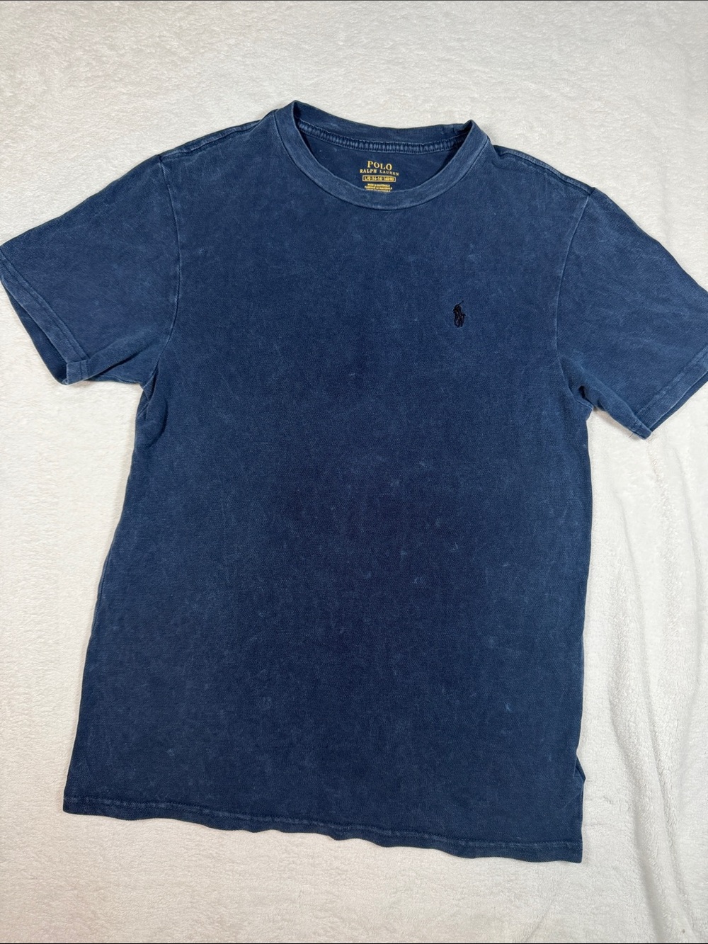 Kids Polo by Ralph Lauren Vintage Washed Navy Crewneck Tee